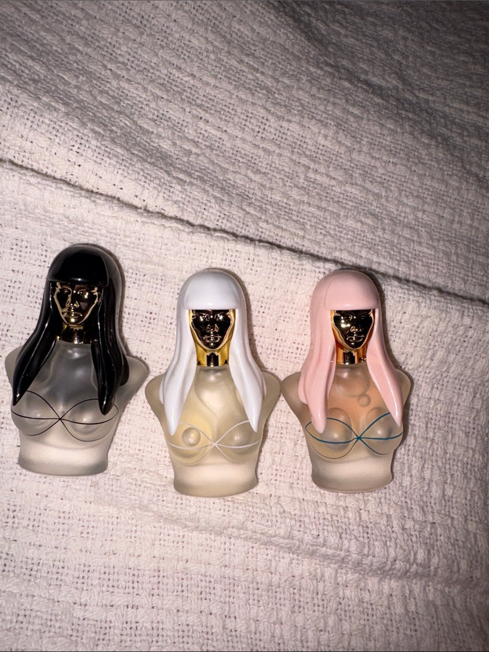 Nicki Minaj Women Mini Fragrance Bottles - Black, White, Pink